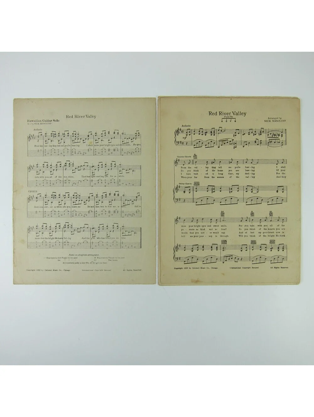 Sheet Music Red River Valley Western Film Cowboy Gene Autry Vintage 1935